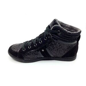 No Angel Black Glitter Sneakers